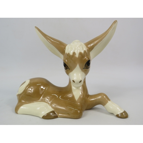 382 - Szeiiler studio long eared donkey and foal. 5 3/4