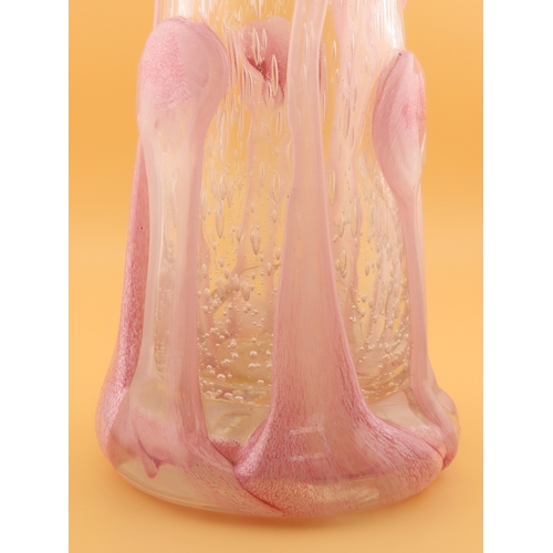 1 - 1998 French art glass vase by Daniel Bentameur, 9