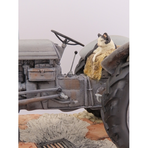 28 - Border Fine Arts ' An Early Start' James Herriot Massey Ferguson Tractor, model no JH91B.
