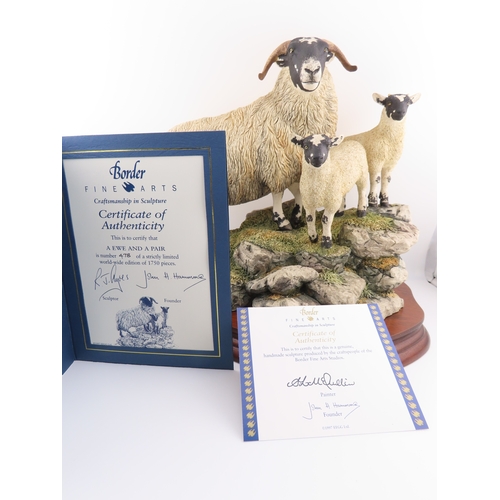 35 - Limited edition Border fine arts sculpture 'A Ewe and a pair' B0238, No 478/1750 comes with cert and... 