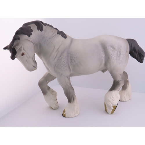 47 - Beswick Grey Action matte shire, model number 2578. 8 1/4