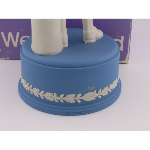 51 - Wedgwood Jasperware limited edition Josiah Wedgwood figurine, 331 of 2000. 9.5
