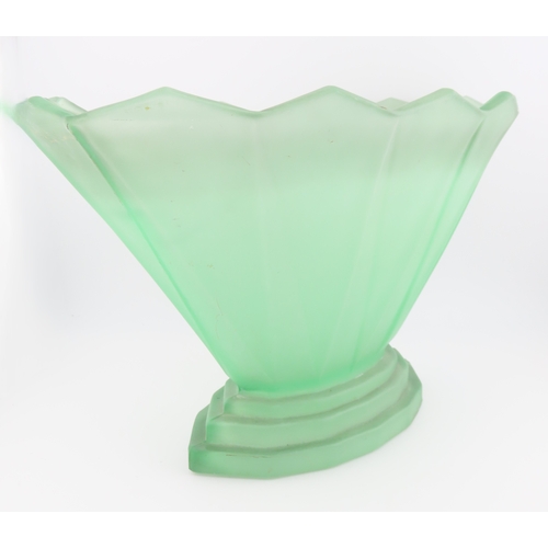 52 - Art Deco Bagley Windham large uranium glass bowl, 10