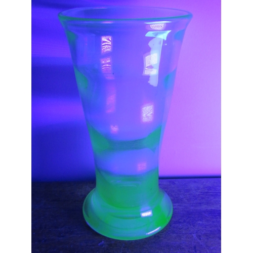6 - Ellis Bergh vintage Kosta Boda uranium art glass vase, signed to the base with a B & 62, 9.5