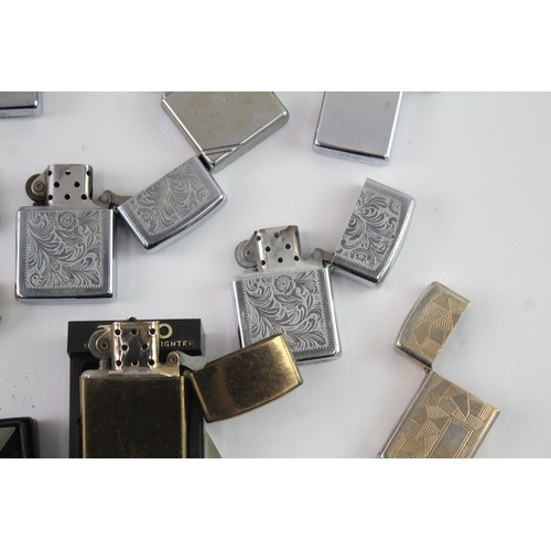 316 - Zippo Lighters Inc Arsenal Football Club Boxed Brass Job Lot 2335894