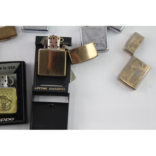 316 - Zippo Lighters Inc Arsenal Football Club Boxed Brass Job Lot 2335894