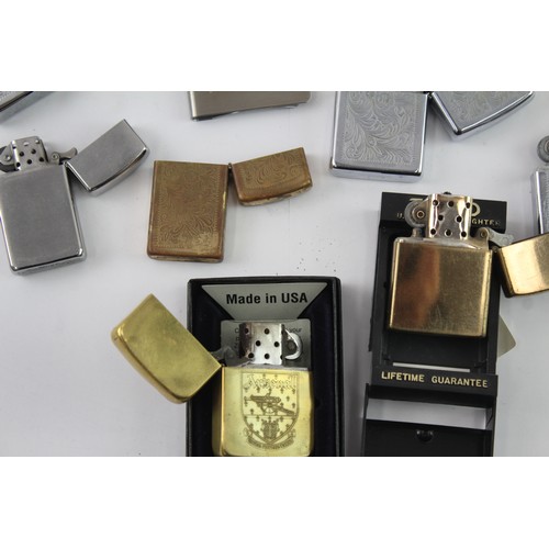 316 - Zippo Lighters Inc Arsenal Football Club Boxed Brass Job Lot 2335894