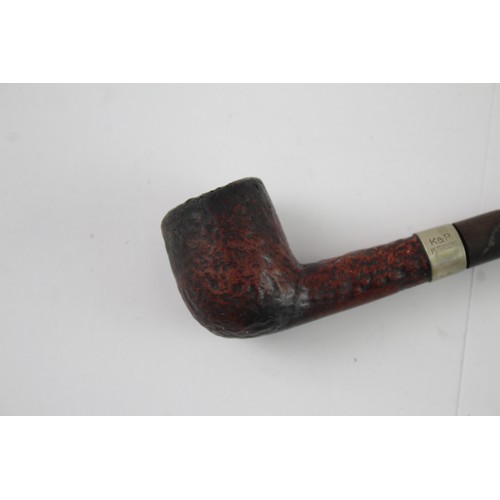 317 - Petersons Smoking Pipes Inc Sterling Silver Band Donegal Tobacco Pipe 2335899