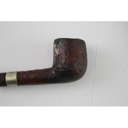 317 - Petersons Smoking Pipes Inc Sterling Silver Band Donegal Tobacco Pipe 2335899