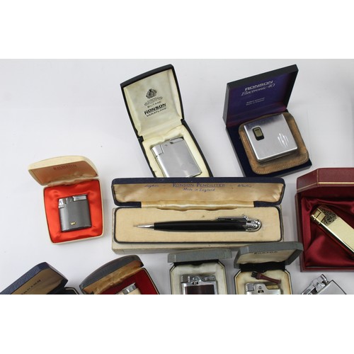 326 - Pocket Lighters Tobacciana Collectables Ronson Boxed Collection  570395