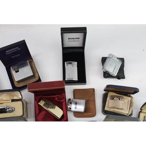 326 - Pocket Lighters Tobacciana Collectables Ronson Boxed Collection  570395
