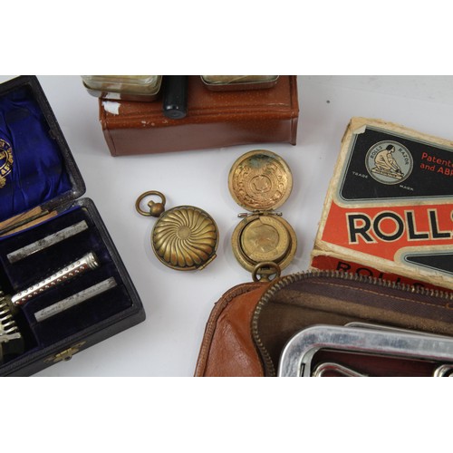 335 - Mens Grooming Collectables Vintage Inc Safety Razor Vintage Grooming Kit Job Lot 578401