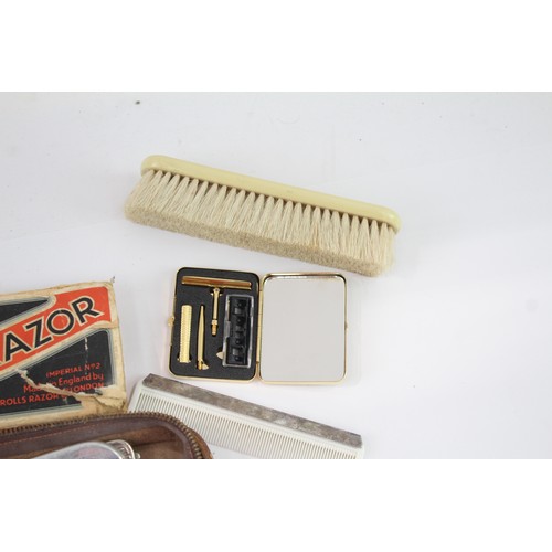 335 - Mens Grooming Collectables Vintage Inc Safety Razor Vintage Grooming Kit Job Lot 578401