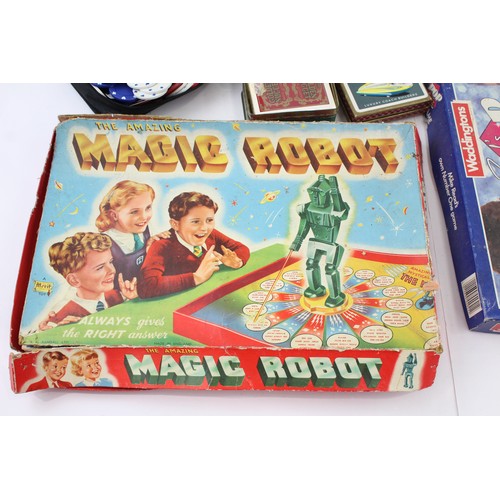 337 - Board Games Assorted Bundle Contents Unchecked Inc Pop Quiz Dominoes Magic Robot 578433