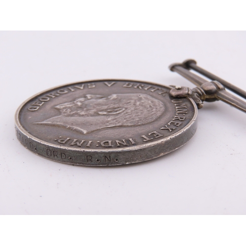 288 - 1914-1918 War Medal awarded to S.S. 8679 G. Fozzard, Ordinary Seaman, Royal Navy.