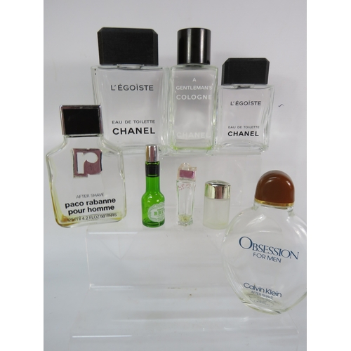466 - Selection of men�s toiletries and aftershaves including Chanel, Calvin Klein, and Paco Rabanne examp... 