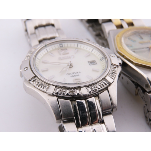 515 - Two Seiko wristwatches, both require batteries