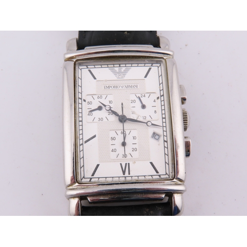 517 - Emporio Armani wristwatch, working