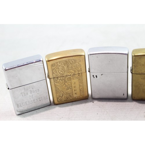 337 - Zippo Pocket Lighters Inc Brass, Nautical  & Chrome 2316433