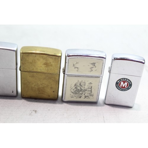 337 - Zippo Pocket Lighters Inc Brass, Nautical  & Chrome 2316433