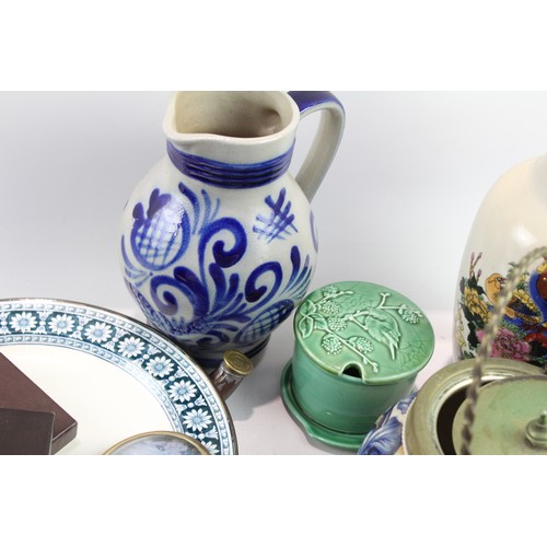 374 - Assorted Ornaments Inc Blue Porcelain Antique Hot Plate Job Lot 579060