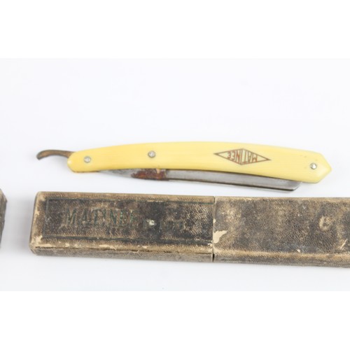 389 - Assorted Vintage Straight Razors Inc Boxed Matinee Razor 703659