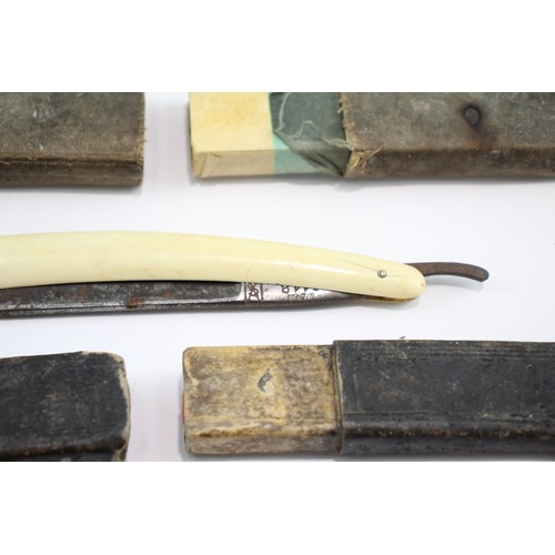 389 - Assorted Vintage Straight Razors Inc Boxed Matinee Razor 703659