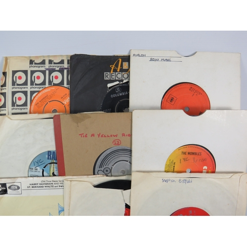 Collection of vintage 7-inch vinyl singles (45 RPM records) in original ...