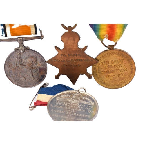 205 - Collection of Three WW1 Medals. Victory Medal , 14-18 Medal and 14-15 Star. Plus Royal Commemorative... 