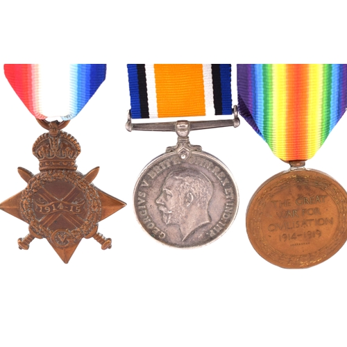206 - Collection of Three WW1 Medals. Victory Medal , 14-18 Medal and 14-15 Star. Recipiant 78319 Gunner W... 