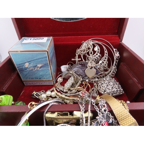 90 - A collection of vintage and modern costume jewellery, comprising a mixed selection of pendants, bang... 