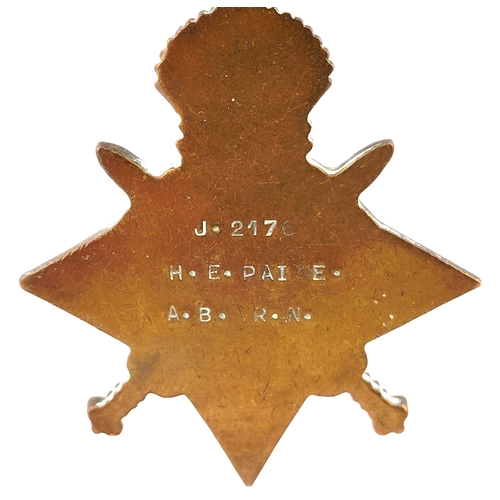 214 - WW1 Victory Medal and 1914-15 Star awarded to J2476 H. E Payne ABRN  (Bag 33)