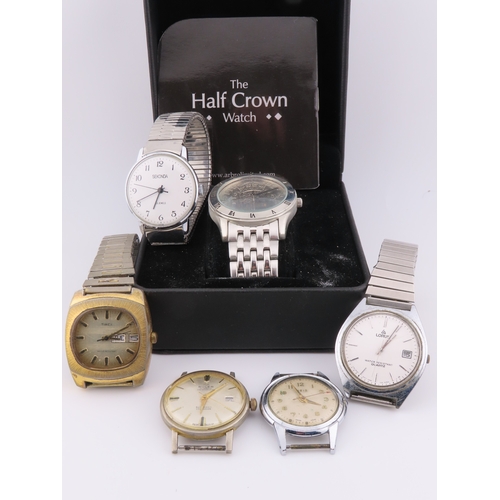 150 - Collection of eight wristwatches mechanical and quartz examples, boxed pieces, silver tone bracelets... 