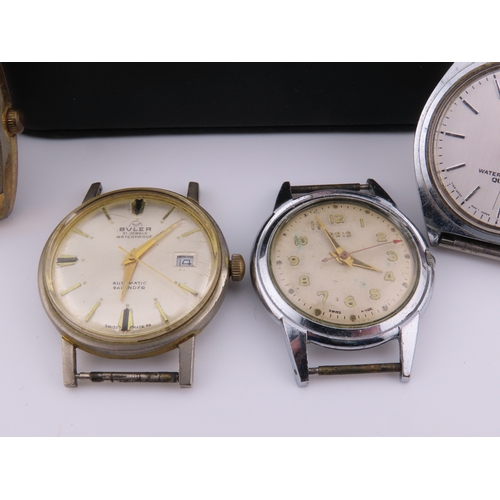 150 - Collection of eight wristwatches mechanical and quartz examples, boxed pieces, silver tone bracelets... 