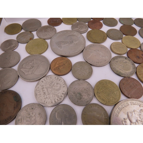 156 - Collection of world coins  varied world coinage from multiple countries and metals.