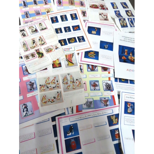 162 - Collection of 28 Lorna Bailey reference sheets

A comprehensive archive of twenty-eight original Lor... 