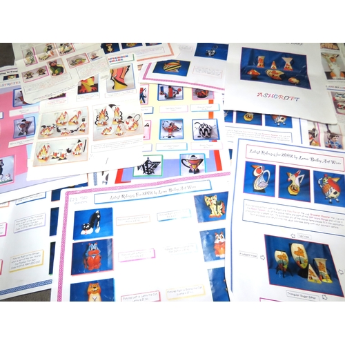 162 - Collection of 28 Lorna Bailey reference sheets

A comprehensive archive of twenty-eight original Lor... 
