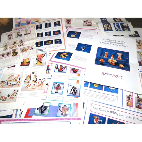 162 - Collection of 28 Lorna Bailey reference sheets

A comprehensive archive of twenty-eight original Lor... 