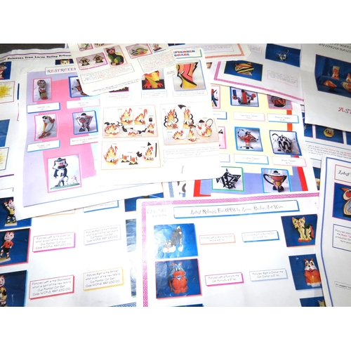 162 - Collection of 28 Lorna Bailey reference sheets

A comprehensive archive of twenty-eight original Lor... 