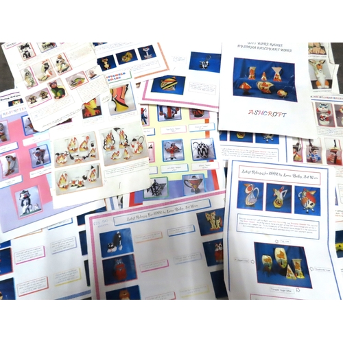162 - Collection of 28 Lorna Bailey reference sheets

A comprehensive archive of twenty-eight original Lor... 