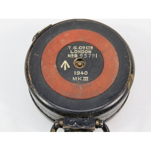 276 - Two vintage compasses with leather cases largest approximately 3 inches
