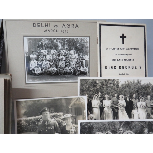 286 - Extensive collection of vintage photographs and photo albums including military service weddings and... 