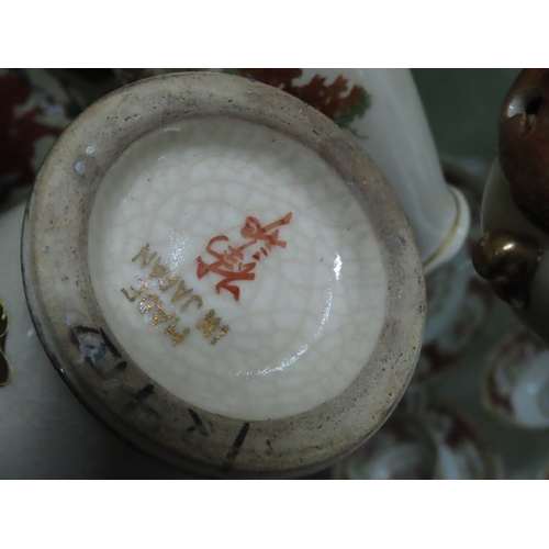 199 - Collection of Japanese Satsuma style vases and jars, ten items in total, profusely decorated with fi... 