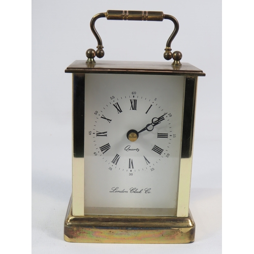 239 - Three assorted carriage clocks, tallest approx 10 inches. Spares and repairs.