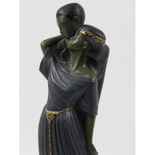 243 - Group of decorative busts and figures, tallest approx 11 inches.