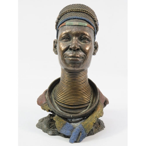 243 - Group of decorative busts and figures, tallest approx 11 inches.