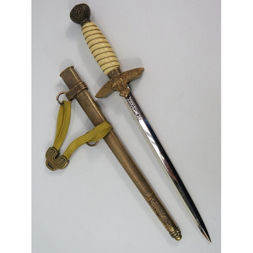 254 - German WW2 replica dagger approx 17 inches