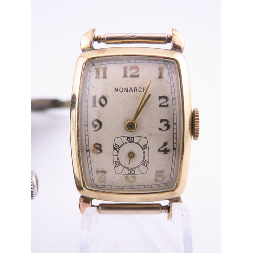300 - Two wristwatches comprising a Monarch wristwatch in running order and an Oris wristwatch offered for... 