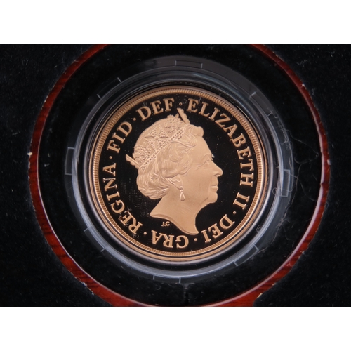 104 - A 2020 United Kingdom gold Sovereign struck in 22 carat gold to proof standard. Featuring the portra... 