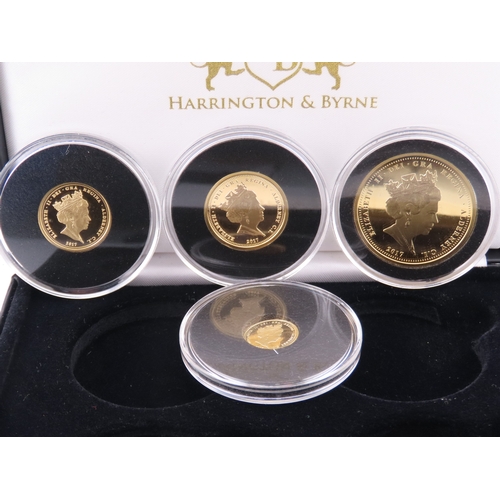 106 - A 2017 Alderney Platinum Wedding Gold Proof Sovereign Collection, comprising four gold proof coins i... 